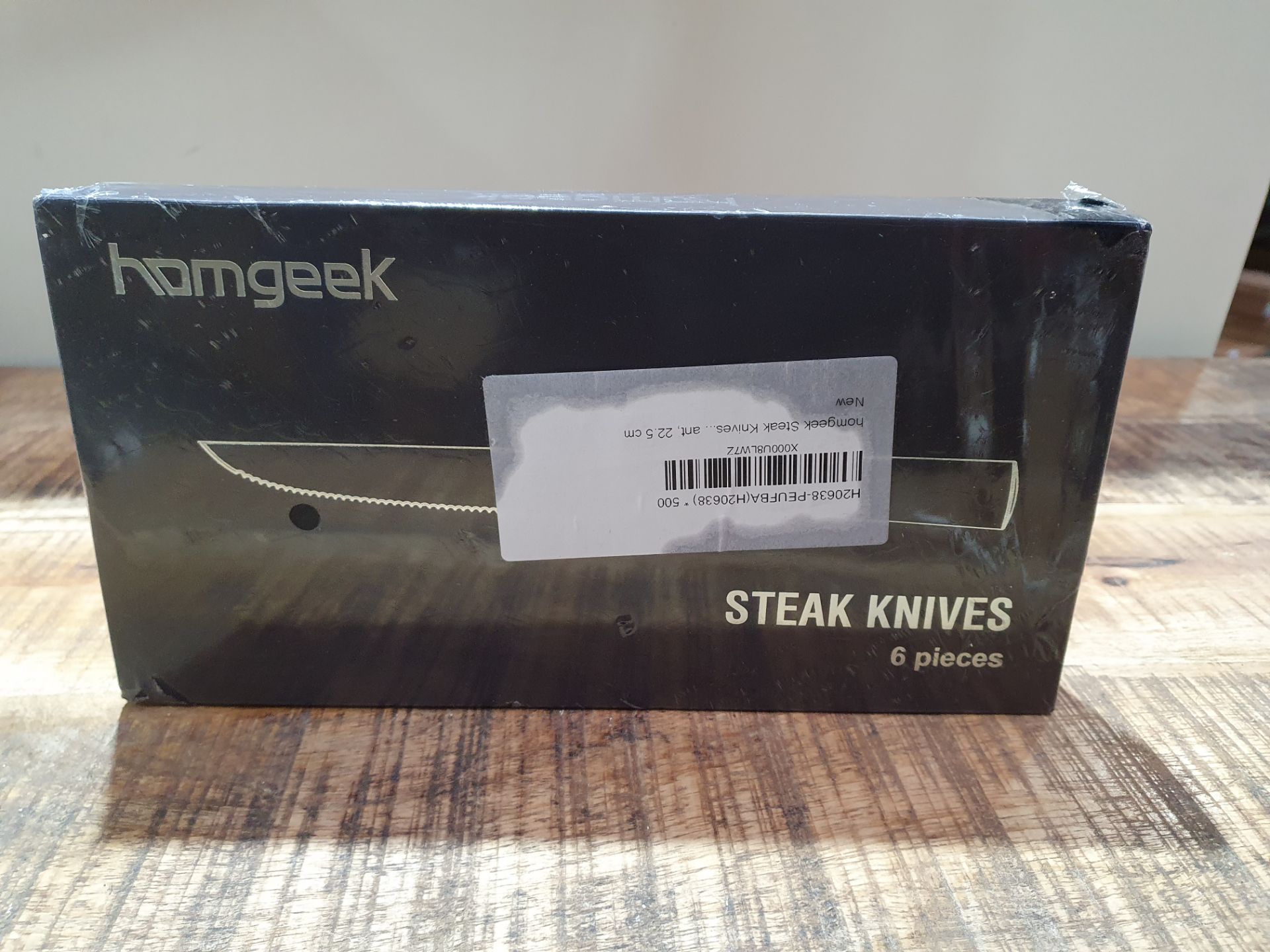 HOMGEEK STEAK KNIVES 6 PIECES RRP £34.99