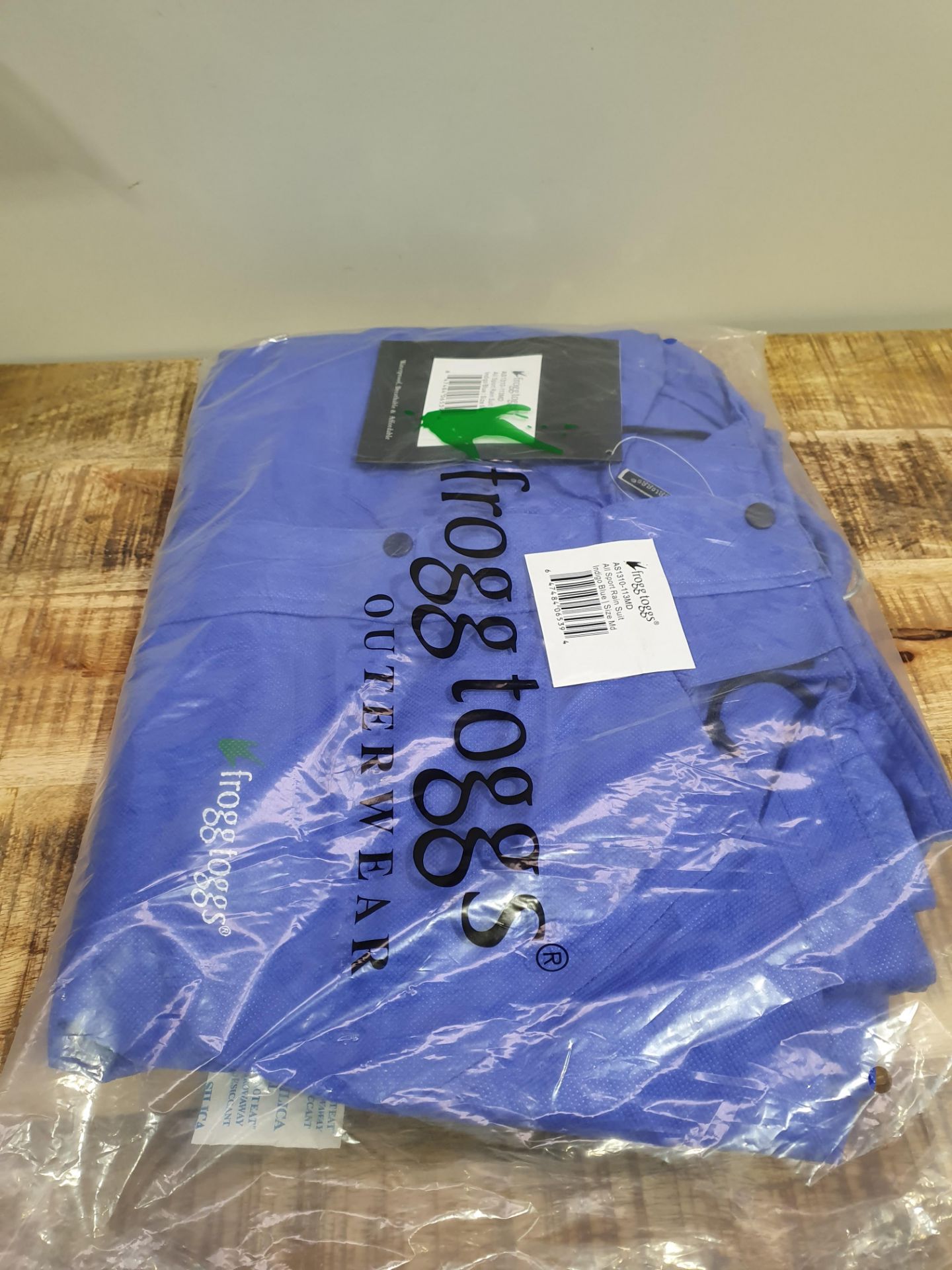 FROGG TOGGS OUTERWEAR ALL SPORT RAIN SUIT INDIGIO BLUE SIZE MEDIUM RRP £44Condition