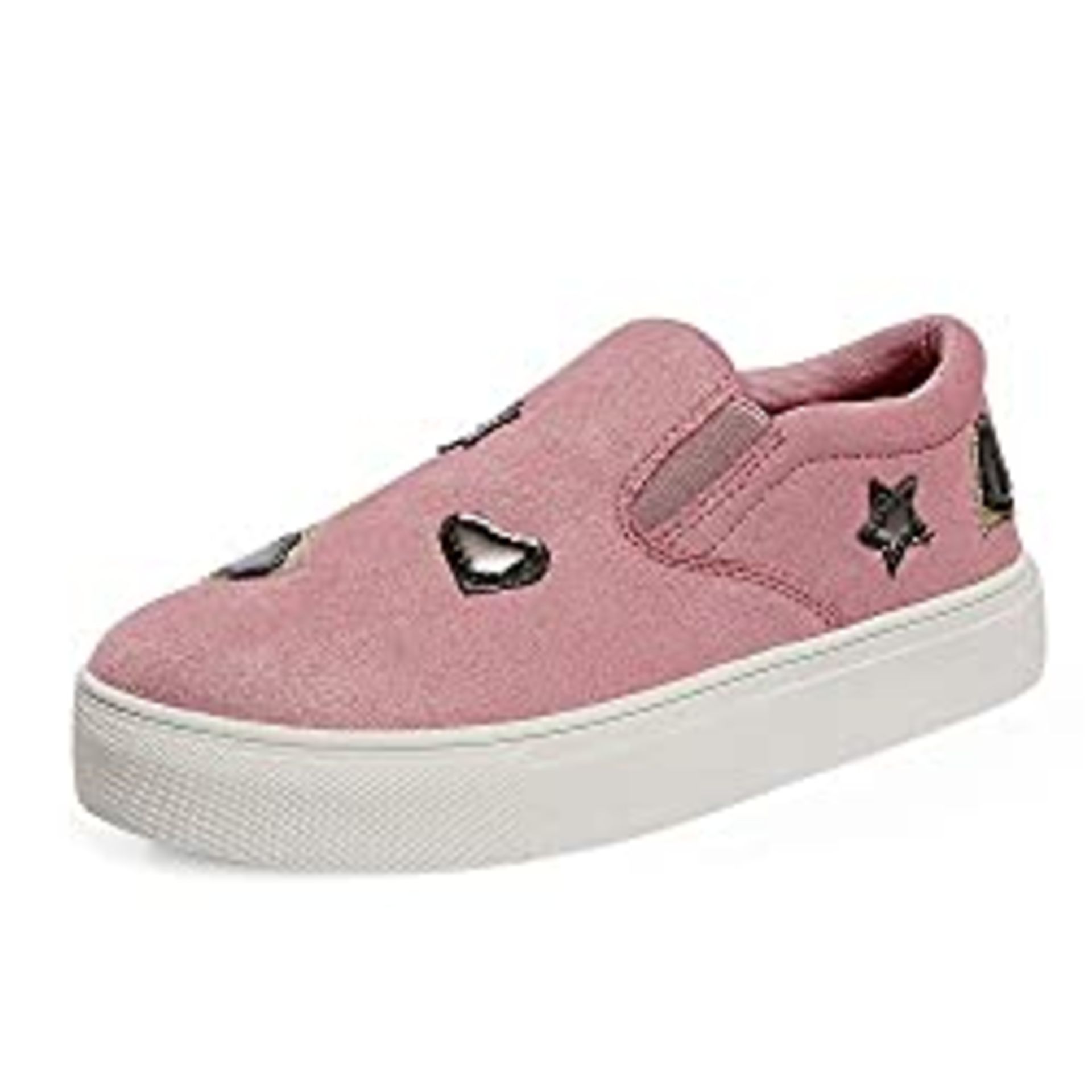 RRP £4.99 DREAM PAIRS Girls Slip On Flatform Trainers Low-Top