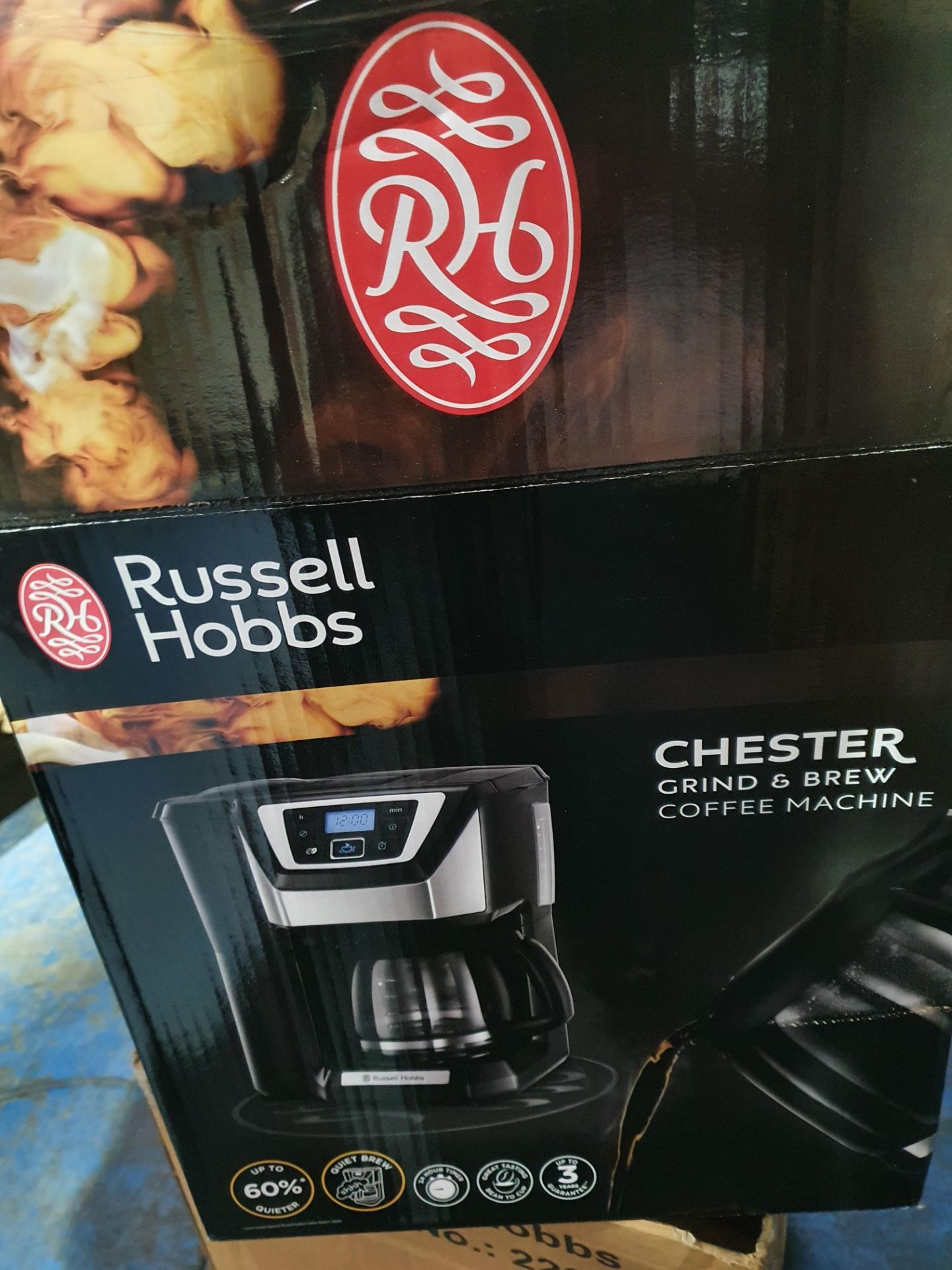 RUSSELL HOBBS CHESTER GRIND AND BREW COFFEE MACHINECondition ReportAppraisal Available on