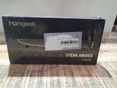HOMGEEK STEAK KNIVES 6 PIECES RRP £34.99
