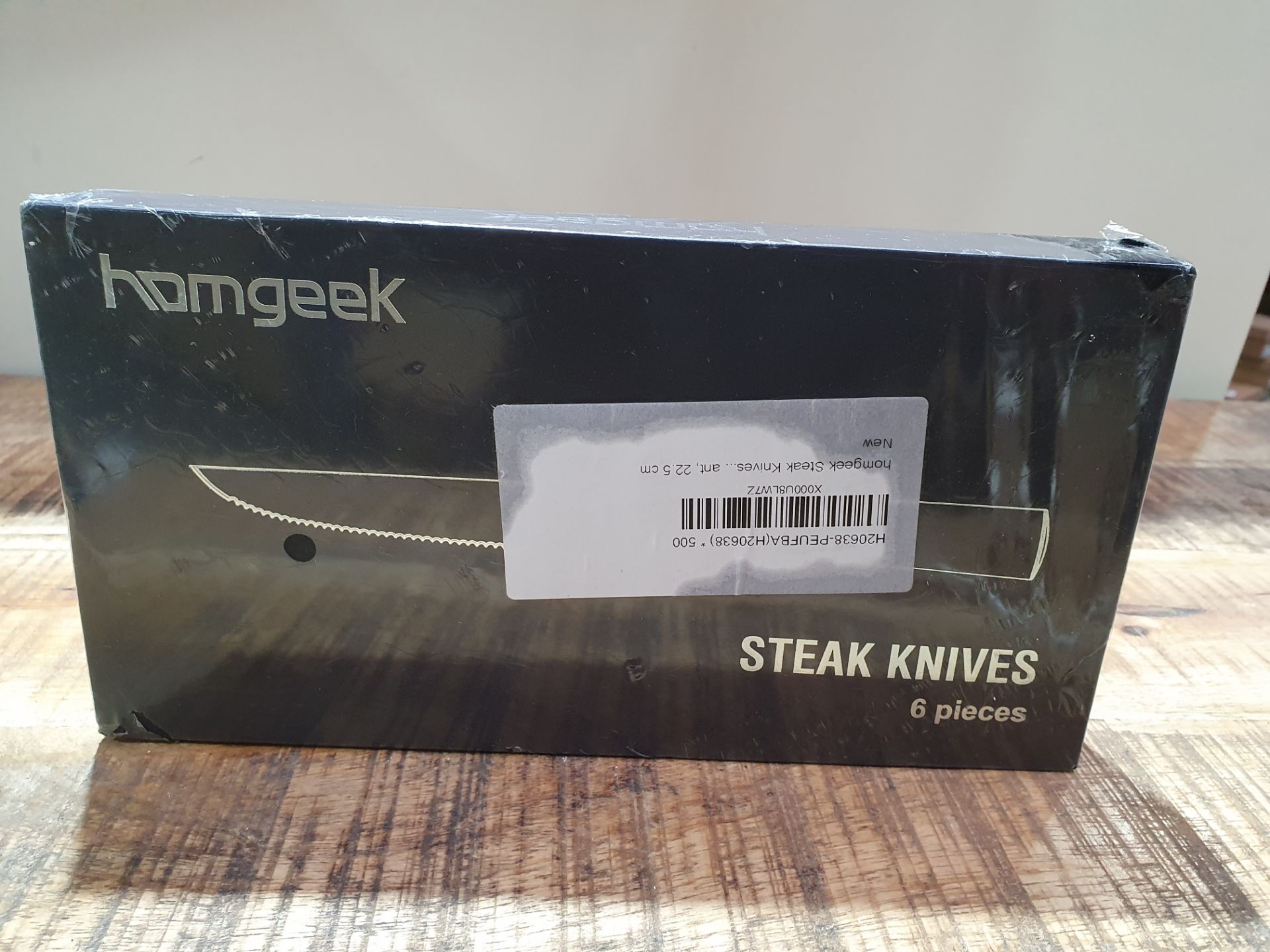 HOMGEEK STEAK KNIVES 6 PIECES RRP £34.99