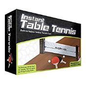 RRP £10.00 Instant - Retractable Table Tennis Set