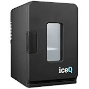 RRP £79.99 iceQ 15 Litre Deluxe Portable Mini Fridge With Window