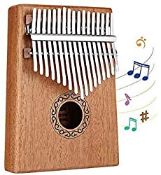 RRP £14.99 Dripex Kalimba 17 Keys Thumb Piano with Study Instruction and Tune Hammer