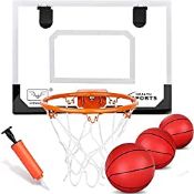 RRP £24.98 Premium Boost Over The Door Basketball Hoop Wall Mount