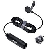 RRP £33.22 Comica XLR Lavalier Condenser Microphone