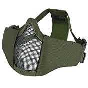 RRP £16.98 OneTigris 4.5" Tactical Foldable Half Face Mask Military