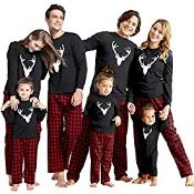 RRP £21.98 IFFEI Family Matching Pyjamas Set Christmas Festival