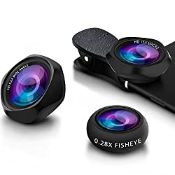 RRP £29.99 Yarrashop Mobile Phone Lens Camera Lens Kit