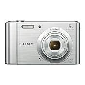 RRP £88.75 Sony DSCW800 Digital Compact Camera (20.1 MP, 5x Optical Zoom) - Silver