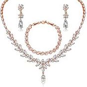 RRP £35.99 ADVIOK Bridal Jewellery Sets