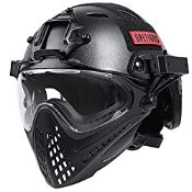 RRP £86.98 OneTigris Integrated Tactical PJ Helmet F22 with Removable