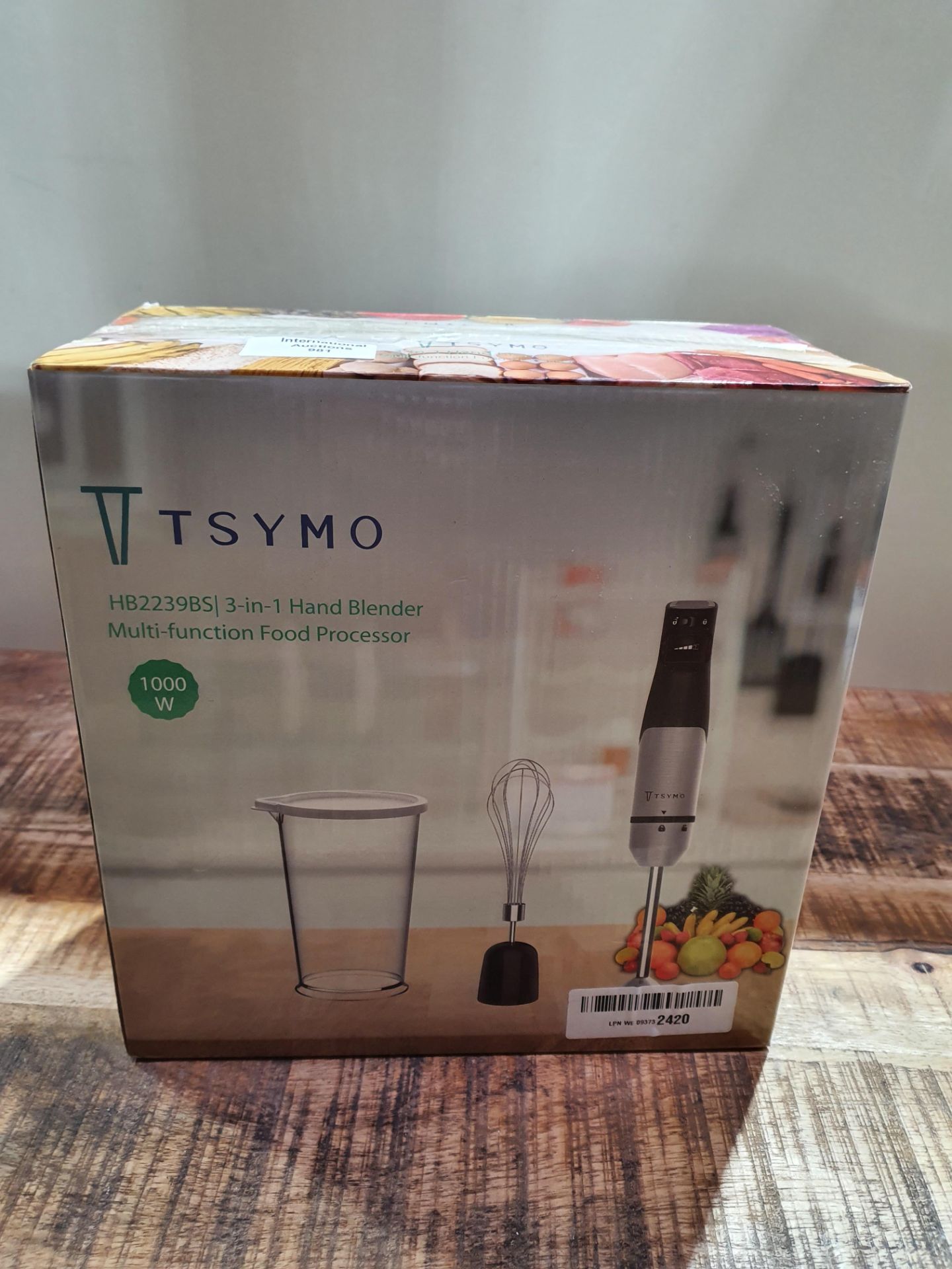 RRP £13.94 TSYMO 1000W Smart Stepless Speed Hand Blender - Image 2 of 2