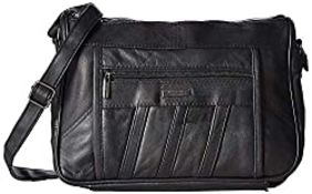 RRP £18.80 Lorenz Leather Handbag # 1968 - Black