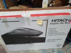HITACHI LED ULTRA HDTV TV SMASHED SCREEN ( PLEASE NOTE WE CAN NOT DELIVER TVS YOU WILL HAVE TO ARRAN