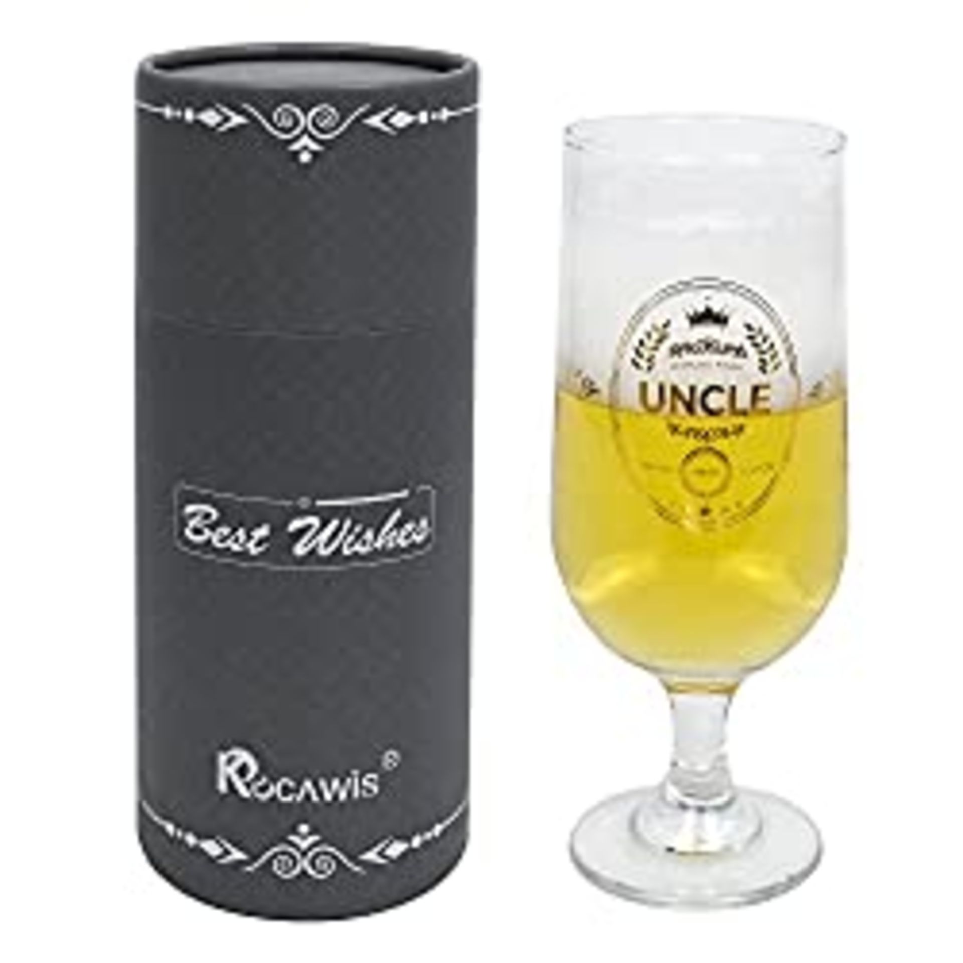 RRP £20.99 KOCAWIS Gift for Uncle Beer Ale Glass Tulip 400ml World s