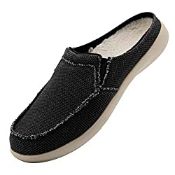 RRP £21.98 Mens Slippers with Arch Support