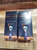 X 2 KING C.GILLETTE SHAVE AND EDGING RAZOR SCondition ReportAppraisal Available on Request - All
