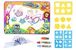 RRP £10.99 SOKA 86 X 57cm Large Size Magic Water Aqua Doodle Drawing Mat