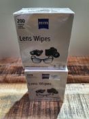 X 2 BOXES ZEISS LENS WIPESCondition ReportAppraisal Available on Request - All Items are Unchecked/