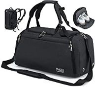 RRP £25.38 CySILI Sports Duffle Bag with Shoes Compartment and Wet Pocket