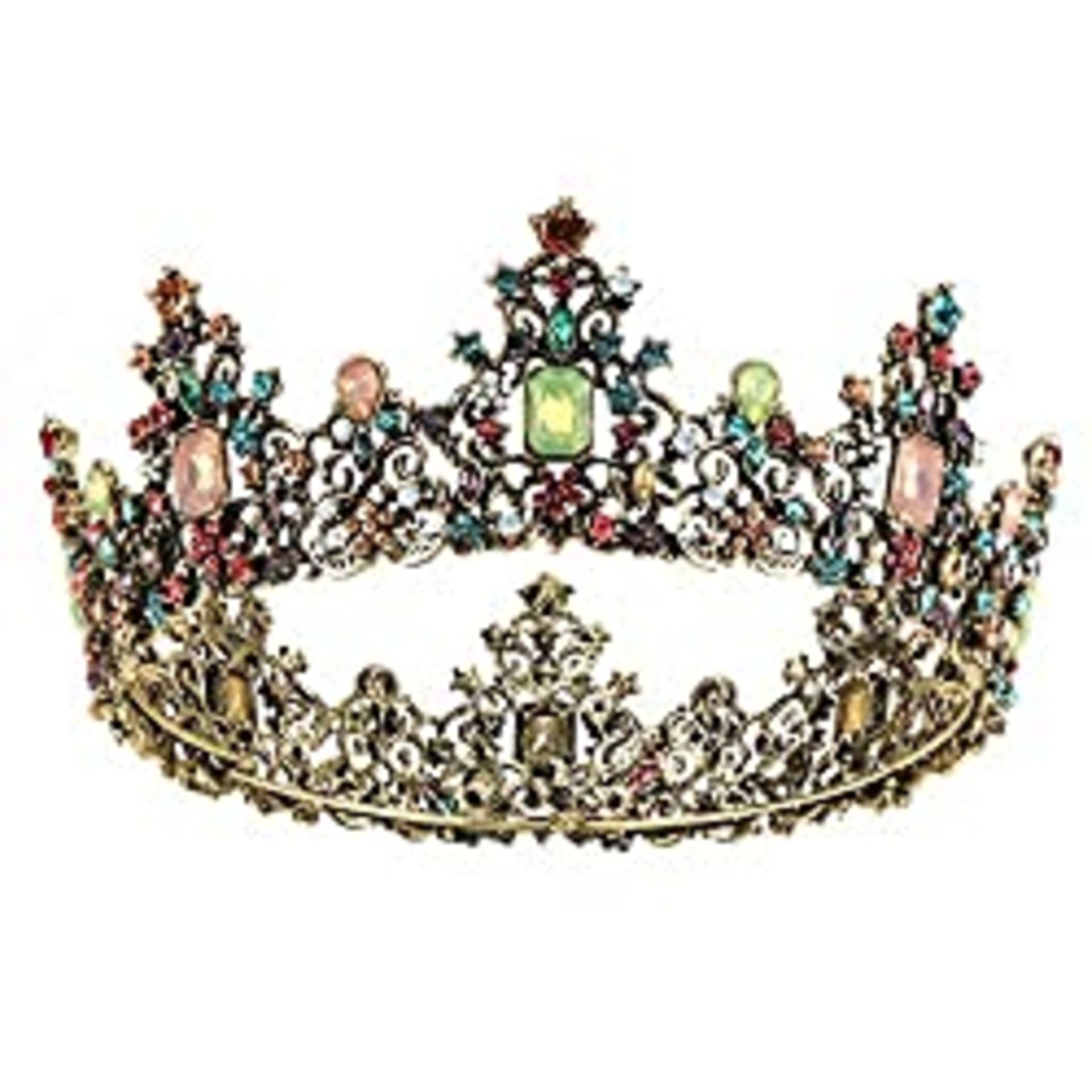 RRP £13.99 Makone Crystal Tiara Crown with Rhinestones Comb for
