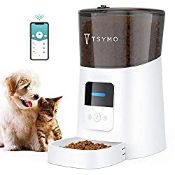 RRP £79.99 TSYMO Automatic Cat Feeder