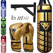 RRP £34.99 MCD Kids Punch Bag Set Unfilled 2/3ft with Junior Boxing Gloves