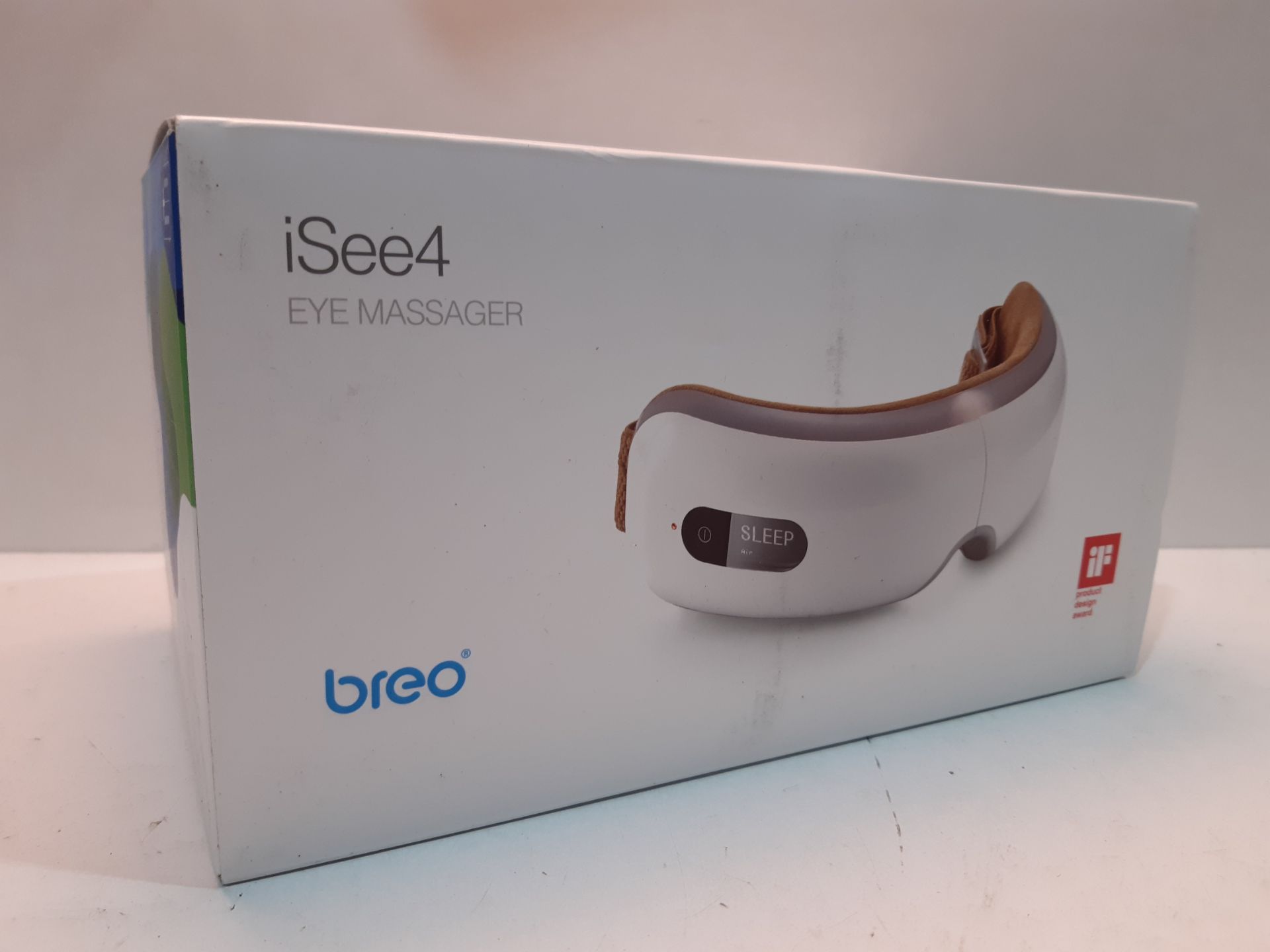 RRP £85.99 Breo iSee4 Eye Massager Cordless Electric Eye Mask
