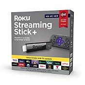 RRP £70.94 Roku Streaming Stick+ | 4K/HDR/HD streaming player