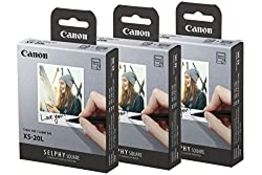 RRP £64.31 Canon XS-20L 2.7" x 2.7" Square Photo Paper for QX10 Printer - 60 Shots