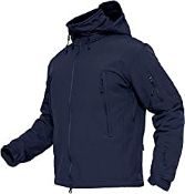 RRP £41.98 TACVASEN Sports Jacket Mens UK Outdoor Jacket Waterproof