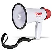 RRP £16.70 Pyle PMP37LED Megaphone Speaker PA Bullhorn with Siren