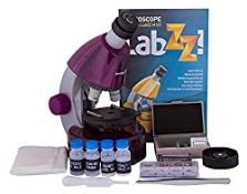 RRP £37.94 Levenhuk LabZZ M101 Amethyst Microscope for Kids with