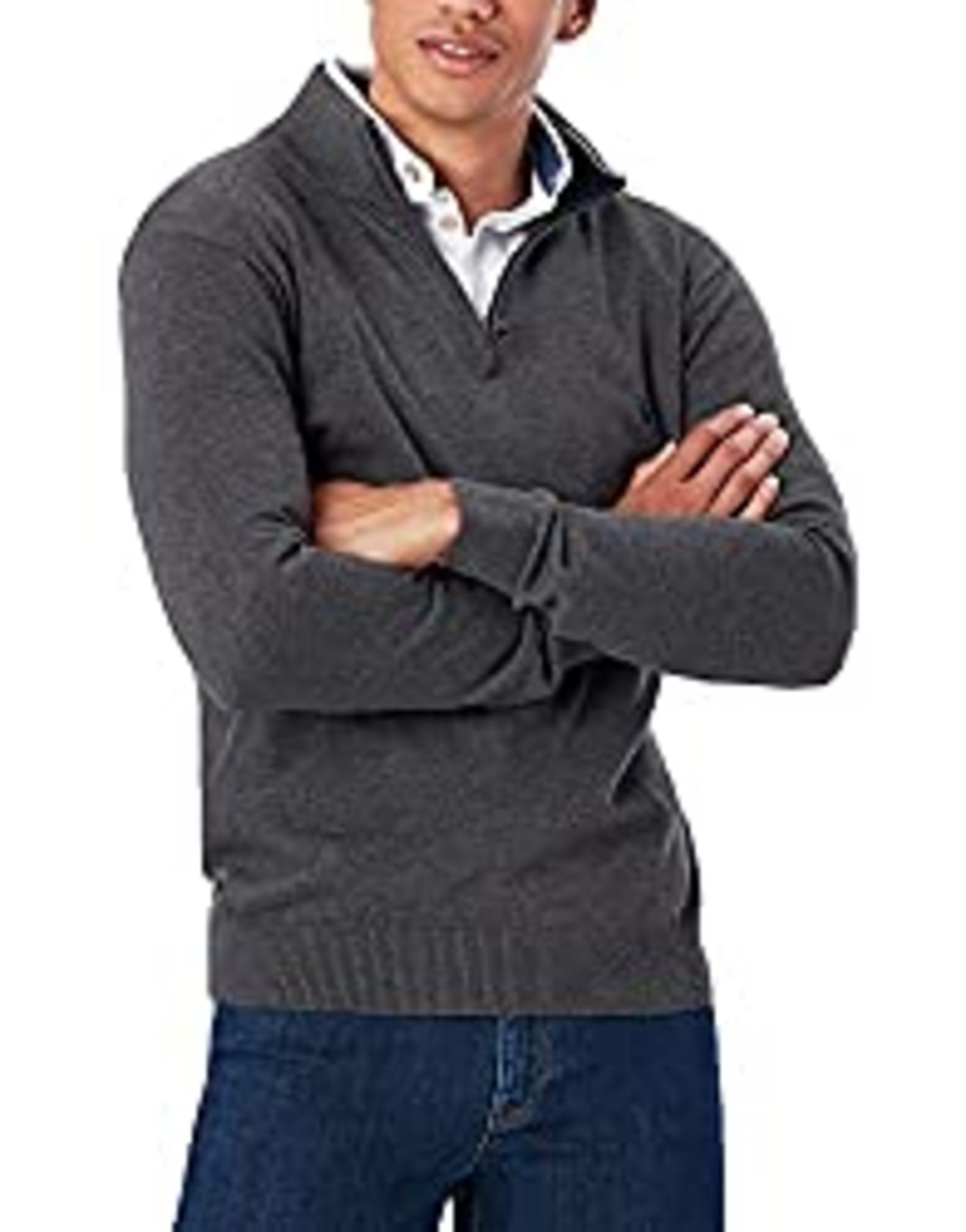 RRP £44.96 Joules Men's Hillside Sweatshirt, Grey Marl, L