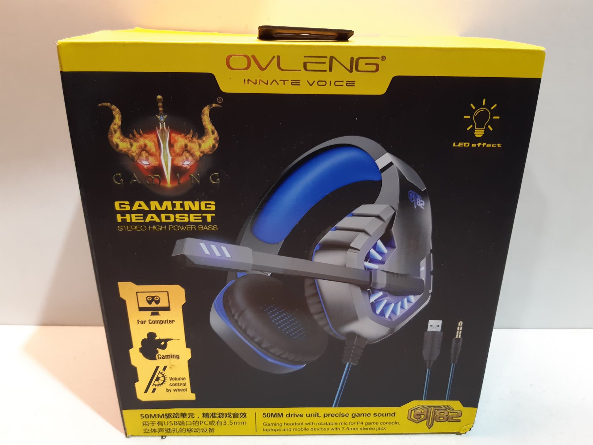 RRP £22.99 [2021 latest]Gaming Headset with microphone for PS4/PC/Xbox - Image 2 of 2