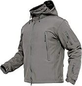 RRP £43.98 TACVASEN Work jackets for Men Waterproof Softshell
