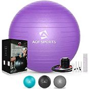 RRP £14.04 AQF Exercise Ball More Thick Anti-Burst Yoga Ball with