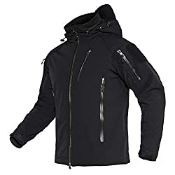 RRP £50.99 Waterproof Jackets Mens Work Softshell Jacket Tactical