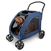 RRP £230.74 Pet Four-wheeled Stroller Dog Trolley Cat Carts Foldable