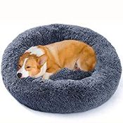 RRP £31.99 Calming Dog Cat Bed 50/70/85/100/120cm Plush Donut