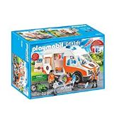 RRP £53.99 PLAYMOBIL City Life 70049 Hospital Ambulance with Lights and Sound