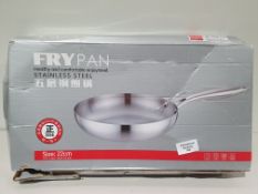 RRP £21.72 Neadas Stainless Steel Cookware Frying Pan, 22cm, 1 Pack