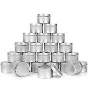 RRP £28.99 Belle Vous Metal Candle Making Tins with Lids (24 Pack)