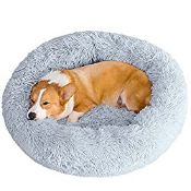 RRP £30.98 Calming Dog Cat Bed 50/70/85/100/120cm Plush Donut