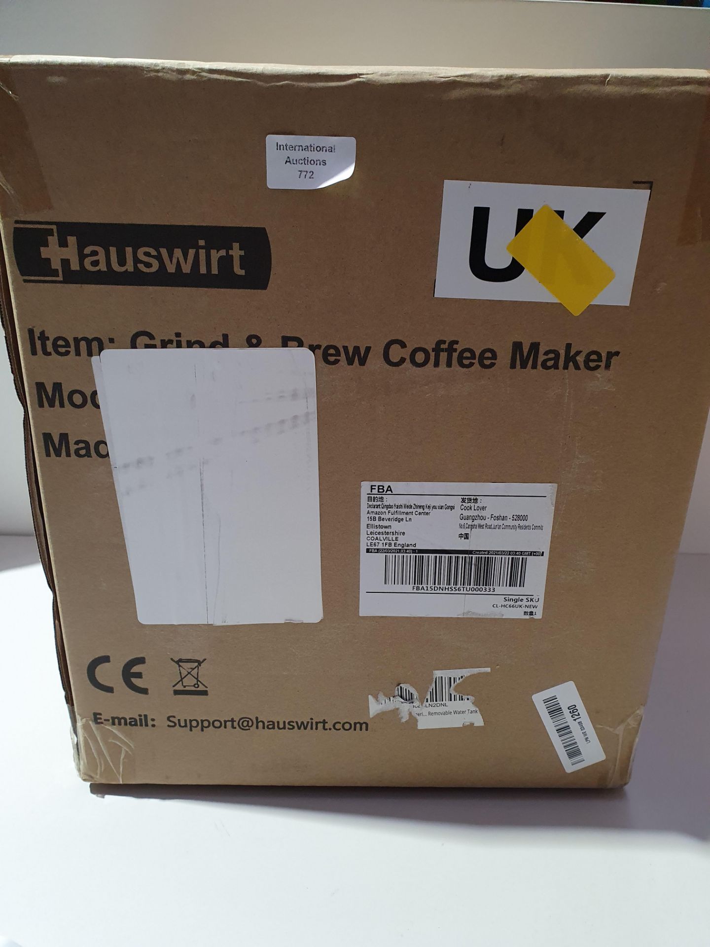 RRP £139.99 HAUSWIRT Bean to Cup Coffee Machine