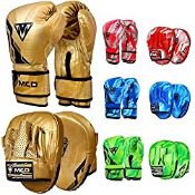 RRP £24.98 MCD Kids Boxing Gloves and Pads Set Boxing Set Kids