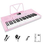 RRP £63.74 Vangoa Piano Keyboard 61 Mini Keys Portable Music Keyboard