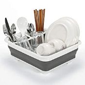 RRP £9.98 Vinsani Collapsible Folding Quality Dish Drainer Cutlery